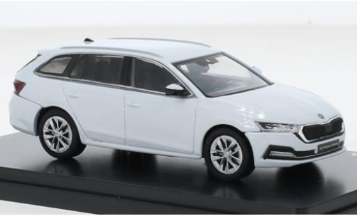 Miniature Skoda Octavia 1/43 Abrex IV Combi metallise blanche 2020 Skoda Octavia 1/43 Abrex IV Combi metallise blanche 2020 miniature