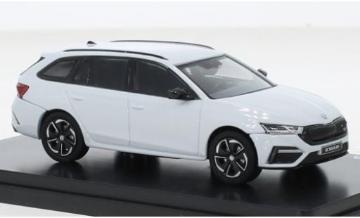Miniature Skoda Octavia 1/43 Abrex IV Combi RS metallise blanche 2020 Skoda Octavia 1/43 Abrex IV Combi RS metallise blanche 2020 miniature