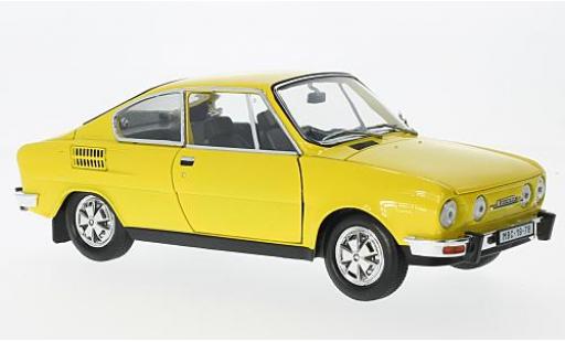 Miniature Skoda 110 1/18 Abrex R Coupe jaune 1980 Skoda 110 1/18 Abrex R Coupe jaune 1980 miniature