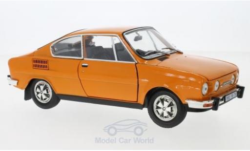 Miniature Skoda 110 1/18 Abrex R Coupe orange 1980 Skoda 110 1/18 Abrex R Coupe orange 1980 miniature