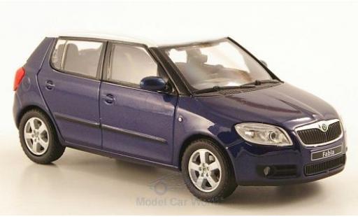 Miniature Skoda Fabia 1/43 Abrex II metallise bleue/blanche 2006 Skoda Fabia 1/43 Abrex II metallise bleue/blanche 2006 miniature