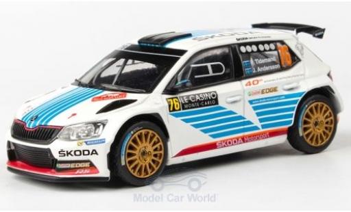 Miniature Skoda Fabia 1/43 Abrex III R5 No.76 Rallye WM Rallye Monte Carlo 2017 P.Tidemand/J.Andersson Skoda Fabia 1/43 Abrex III R5 No.76 Rallye WM Rallye Monte Carlo 2017 P.Tidemand/J.Andersson miniature