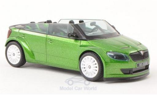 Miniature Skoda Fabia 1/43 Abrex RS2000 Concept Car mit blancheen Felgen metallise verte Skoda Fabia 1/43 Abrex RS2000 Concept Car mit blancheen Felgen metallise verte miniature