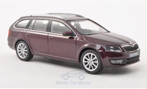Miniature Skoda Octavia Combi 1/43 Abrex III Combi metallise rouge 2013 Skoda Octavia Combi 1/43 Abrex III Combi metallise rouge 2013 miniature