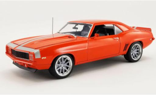 Miniature Chevrolet Camaro 1/18 ACME Restomod orange/grise 1969 Chevrolet Camaro 1/18 ACME Restomod orange/grise 1969 miniature