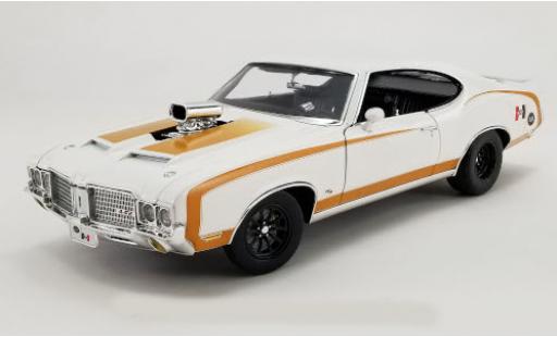 Miniature Oldsmobile 442 1/18 ACME Hurst Drag Outlaw blanche/gold 1972 Oldsmobile 442 1/18 ACME Hurst Drag Outlaw blanche/gold 1972 miniature
