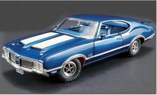 Miniature Oldsmobile 442 1/18 ACME W-30 metallise bleue/blanche 1970 Oldsmobile 442 1/18 ACME W-30 metallise bleue/blanche 1970 miniature