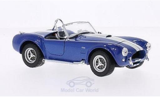 Miniature Shelby Cobra 1/18 Welly 427 SC metallise bleue/blanche 1965 Shelby Cobra 1/18 Welly 427 SC metallise bleue/blanche 1965 miniature