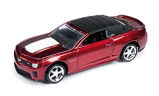 Miniature Chevrolet Camaro 1/64 Auto World ZL1 Cabriolet met.-rouge/blanche Special Version 2013 Chevrolet Camaro 1/64 Auto World ZL1 Cabriolet met.-rouge/blanche Special Version 2013 miniature
