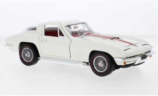 Miniature Chevrolet Corvette 1/18 Auto World 427 (C2) blanche/rouge 1967 Chevrolet Corvette 1/18 Auto World 427 (C2) blanche/rouge 1967 miniature