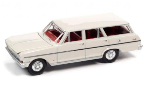 Miniature Chevrolet Nova 1/64 Auto World II 400 Wagon blanche 1963 Chevrolet Nova 1/64 Auto World II 400 Wagon blanche 1963 miniature