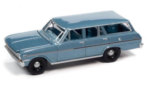 Miniature Chevrolet Nova 1/64 Auto World II 400 Wagon metallise bleu clair 1963 Chevrolet Nova 1/64 Auto World II 400 Wagon metallise bleu clair 1963 miniature