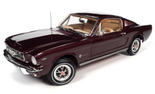 Miniature Ford Mustang 1/18 Auto World 2+2 metallise rouge 1965 Ford Mustang 1/18 Auto World 2+2 metallise rouge 1965 miniature