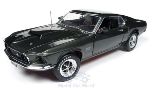 Miniature Ford Mustang 1/18 Auto World Boss 429 metallise verte 1969 Ford Mustang 1/18 Auto World Boss 429 metallise verte 1969 miniature