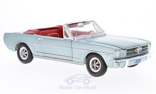 Miniature Ford Mustang 1/18 Auto World Cabriolet metallise grise 1965 ohne Vitrine Ford Mustang 1/18 Auto World Cabriolet metallise grise 1965 ohne Vitrine miniature