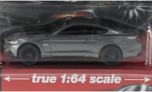 Miniature Ford Mustang 1/64 Auto World GT metallise grise 2017 Ford Mustang 1/64 Auto World GT metallise grise 2017 miniature