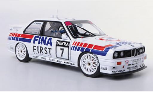 Miniature Bmw M3 1/18 AUTOart (E30) No.7 Fina DTM 1992 1:18 Bmw M3 1/18 AUTOart (E30) No.7 Fina DTM 1992 1:18 miniature