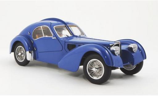 Miniature Bugatti 57 1/18 AUTOart S Atlantic bleue RHD 1938 avec Métal-Speichenfelgen Bugatti 57 1/18 AUTOart S Atlantic bleue RHD 1938 avec Métal-Speichenfelgen miniature