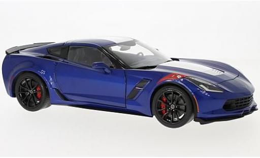 Miniature Chevrolet Corvette 1/18 AUTOart (C7) Grand Sport bleue/blanche 2017 Chevrolet Corvette 1/18 AUTOart (C7) Grand Sport bleue/blanche 2017 miniature
