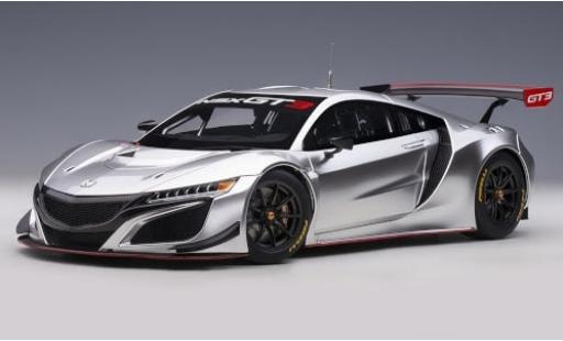 Miniature Honda NSX 1/18 AUTOart GT3 grise 2018 Plain Body Version Honda NSX 1/18 AUTOart GT3 grise 2018 Plain Body Version miniature