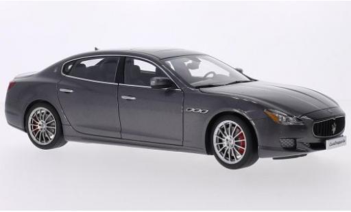 Miniature Maserati Quattroporte 1/18 AUTOart GTS metallise grise 2015 Maserati Quattroporte 1/18 AUTOart GTS metallise grise 2015 miniature
