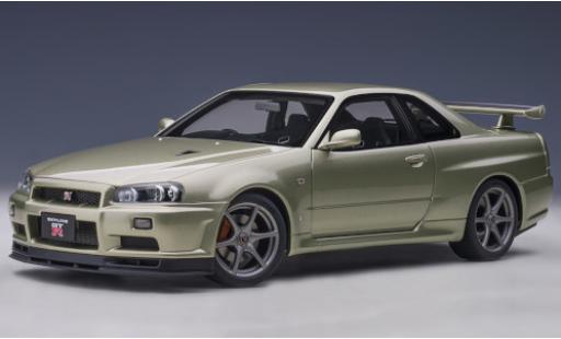 Miniature Nissan Skyline 1/18 AUTOart GT-R (R34) V-Spec II Nür metallise verte RHD 2002 Nissan Skyline 1/18 AUTOart GT-R (R34) V-Spec II Nür metallise verte RHD 2002 miniature