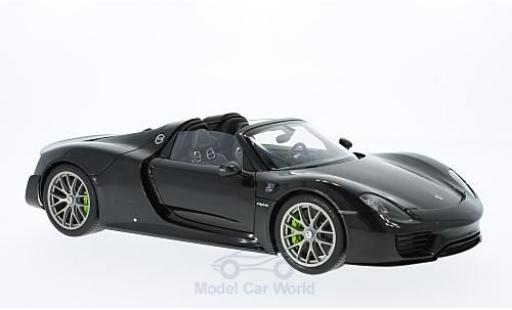 Miniature Porsche 918 2013 1/18 AUTOart Spyder metallise noire 2013 Porsche 918 2013 1/18 AUTOart Spyder metallise noire 2013 miniature
