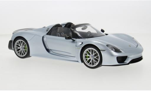 Miniature Porsche 918 1/18 AUTOart Spyder Weissach Package bleue 1:18 Porsche 918 1/18 AUTOart Spyder Weissach Package bleue 1:18 miniature