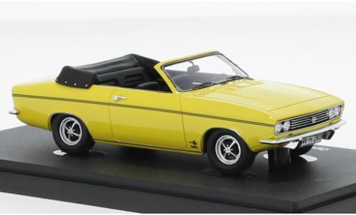Miniature Opel Manta 1/43 AutoCult Autocult/Avenue 43 A cabriolet Karmann jaune 1971 Opel Manta 1/43 AutoCult Autocult/Avenue 43 A cabriolet Karmann jaune 1971 miniature