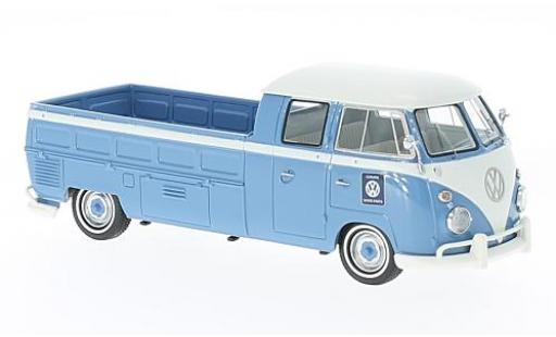 Miniature Volkswagen T1 1/43 AutoCult Doppelkabine Langpritsche bleue/blanche 1963 Volkswagen T1 1/43 AutoCult Doppelkabine Langpritsche bleue/blanche 1963 miniature