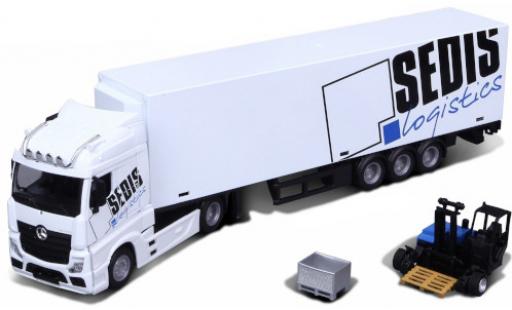 Miniature Mercedes Actros 1/43 Burago blanche/Dekor Sedis Logistics Mercedes Actros 1/43 Burago blanche/Dekor Sedis Logistics miniature