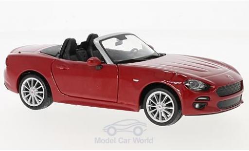 Miniature Fiat 124 1/24 Burago Spider rouge 2017 ohne Vitrine Fiat 124 1/24 Burago Spider rouge 2017 ohne Vitrine miniature