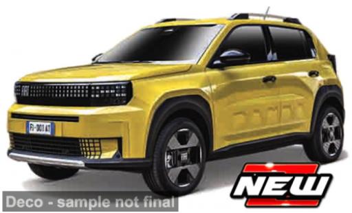 Miniature Fiat Panda 1/43 Burago Bburago EV jaune/noire 2024 1:43 Fiat Panda 1/43 Burago Bburago EV jaune/noire 2024 1:43 miniature