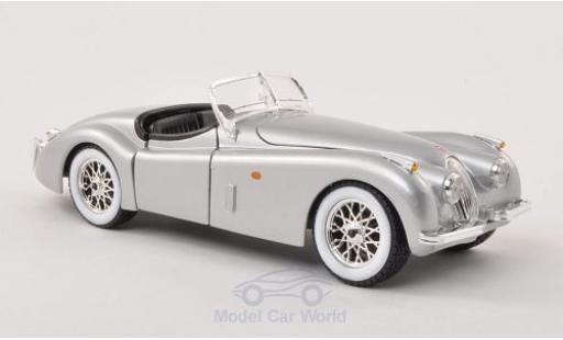 Miniature Jaguar XK 1/24 Burago 120 Roadster grise 1948 ohne Vitrine Jaguar XK 1/24 Burago 120 Roadster grise 1948 ohne Vitrine miniature