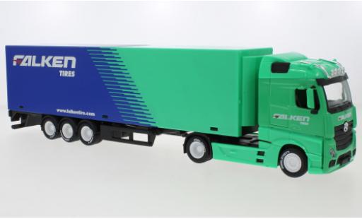 Miniature Mercedes Actros 1/43 Burago Gigaspace Falken Tires Koffersattelzug Mercedes Actros 1/43 Burago Gigaspace Falken Tires Koffersattelzug miniature