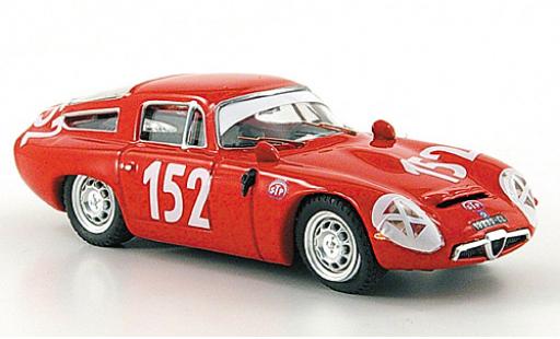 Miniature Alfa Romeo TZ1 1/43 Best TZ 1 No.152 Targa Florio 1970 Alfa Romeo TZ1 1/43 Best TZ 1 No.152 Targa Florio 1970 miniature