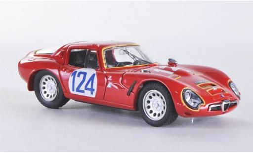 Miniature Alfa Romeo TZ2 1/43 Best TZ 2 No.124 Targa Florio 1967 Alfa Romeo TZ2 1/43 Best TZ 2 No.124 Targa Florio 1967 miniature