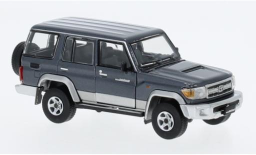 Miniature Toyota Land Cruiser 1/64 BM Creations LC76 metallise grise/d Toyota Land Cruiser 1/64 BM Creations LC76 metallise grise/d miniature