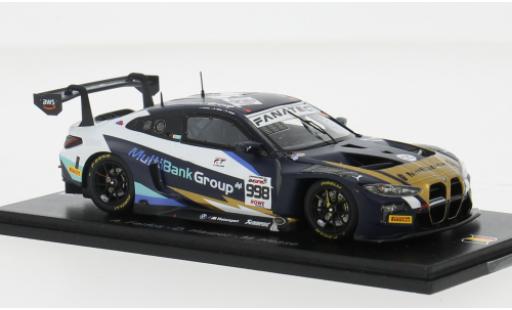 Miniature Bmw M4 1/43 Spark GT3 #998 1:43 Bmw M4 1/43 Spark GT3 #998 1:43 miniature