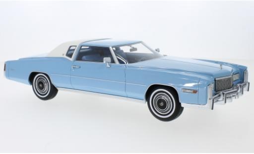 Miniature Cadillac Eldorado 1/18 BoS Models metallise bleue/blanche 1976 Cadillac Eldorado 1/18 BoS Models metallise bleue/blanche 1976 miniature