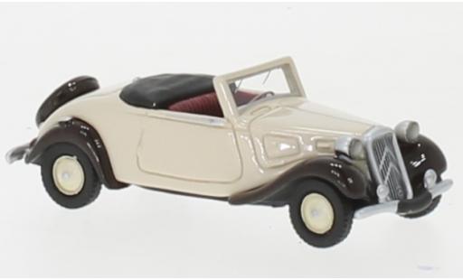 Miniature Citroen Traction 1/87 BoS Models Avant Cabriolet beige/marron 1936 Citroen Traction 1/87 BoS Models Avant Cabriolet beige/marron 1936 miniature