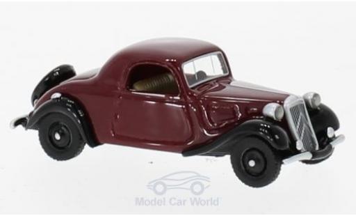 Miniature Citroen Traction 1/87 BoS Models Avant Faux Cabriolet rouge/noire 1936 Citroen Traction 1/87 BoS Models Avant Faux Cabriolet rouge/noire 1936 miniature