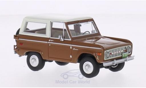 Miniature Ford Bronco 1/43 BoS Models marron/blanche 1970 Ford Bronco 1/43 BoS Models marron/blanche 1970 miniature