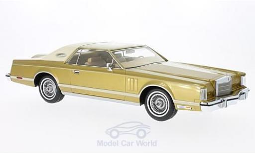 Miniature Lincoln Continental 1978 1/18 BoS Models MkV Coupe gold/beige 1978 Lincoln Continental 1978 1/18 BoS Models MkV Coupe gold/beige 1978 miniature