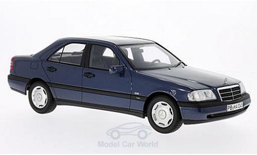 Miniature Mercedes Classe C 1/18 BoS Models C220 (W202) metallise bleue 1995 Mercedes Classe C 1/18 BoS Models C220 (W202) metallise bleue 1995 miniature