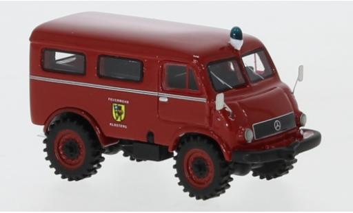 Miniature Mercedes Unimog 1/87 BoS Models 402 Feuerwehr 1956 pompiers Klosters Mercedes Unimog 1/87 BoS Models 402 Feuerwehr 1956 pompiers Klosters miniature
