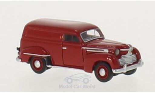 Miniature Opel Olympia 1/87 BoS Models Kastenwagen rouge 1951 Opel Olympia 1/87 BoS Models Kastenwagen rouge 1951 miniature
