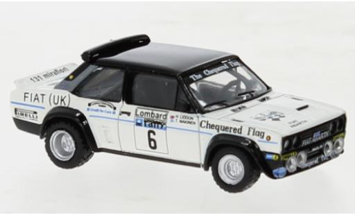 Miniature Fiat 131 1/87 Brekina Abarth No.6 UK RAC Rally 1977 Fiat 131 1/87 Brekina Abarth No.6 UK RAC Rally 1977 miniature