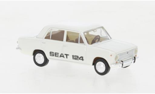 Miniature Seat 124 1/87 Brekina blanche 1968 Seat 124 1/87 Brekina blanche 1968 miniature