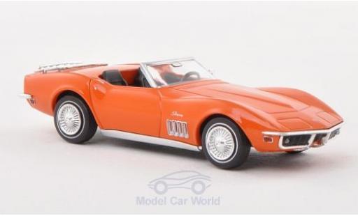 Miniature Chevrolet Corvette 1/87 Brekina C3 Cabrio mit Gepäckträger orange Chevrolet Corvette 1/87 Brekina C3 Cabrio mit Gepäckträger orange miniature